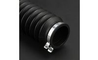 Motorcycle Front Fork Boot Rubber Fork Dust Boots with Clamps Guard Sleeves for Motorcyclists, Riders