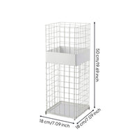 Umbrella Stand with Water-Catching Tray Square Umbrella Storage Container Wire