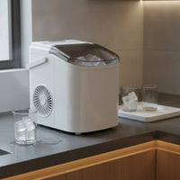 Compact Countertop Ice Maker Portable Ice Maker Small Footprint Machine Space-Saving for Homeowners