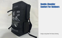 Colorful Waterproof Ski Board Bag, Multi-Compartment Winter Gear Backpack, Helmet Holder, Double Shoulder Straps, Custom