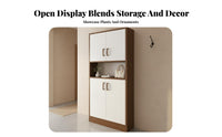 Space Saving Shoe Storage Cabinet Stable Structure Hallway Shoe Cabinet Sturdy Construction Household Furniture Adjustable Shelves for Families, Homeowners, Apartment Dwellers, Home, Living Room, Bedroom, Closet