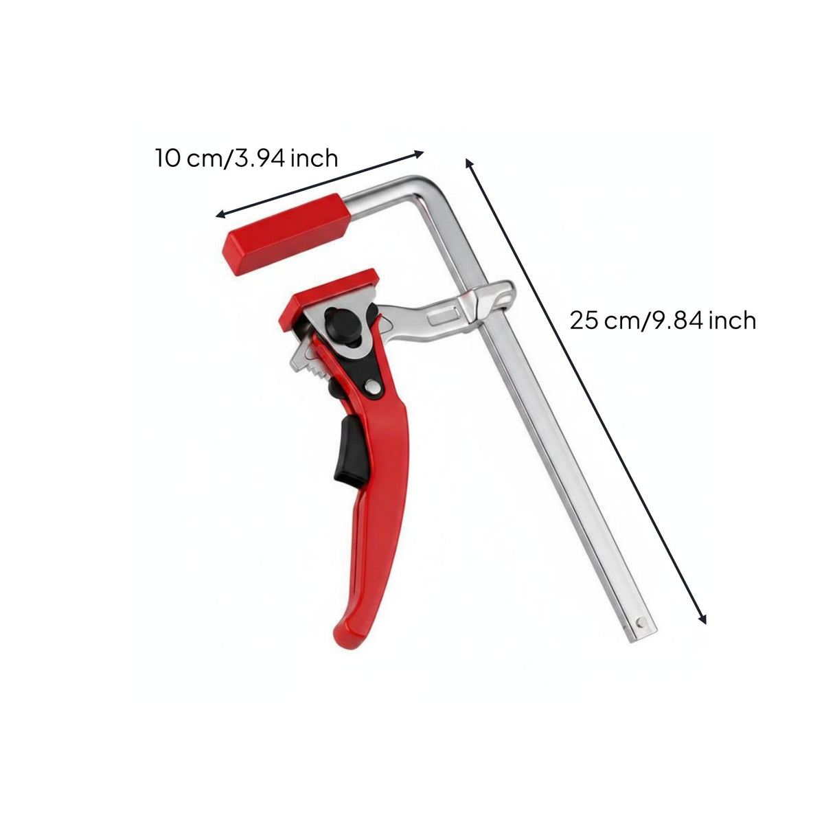 Ratcheting Mechanism Ratchet Track Clamp Strong Clamping Force Track Saw Clamp Sturdy Grip for Woodworkers