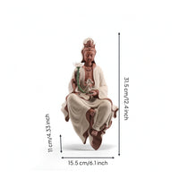 Guanyin Figurine with Lotus Detailed for Entryway, Altar
