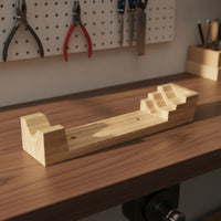 Stepped Bracelet Mandrel Base Tapered Wooden Bracelet Stick Base Heavy-Duty Jewelry Repair Block for Jewelers, Metalsmiths, Workbench