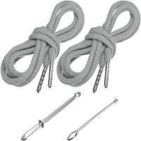 2 Pieces Drawstring Cords with Threader Tools Universal Fit Replacement Drawstring with Threader Heavy Duty Drawstrings for Sweatpants, Hoodies