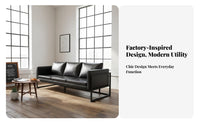 Modern Design Industrial Design Booth Set Long-Lasting Paint Finish Restaurant Table and Sofa Combination Metal Frame Lounge Sofa for Bar Owners, Restaurants, Cafes, Lounges, Waiting Areas