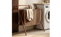 Foldable Laundry Hamper Sturdy Laundry Hamper with Bag Compact Furniture for Apartments