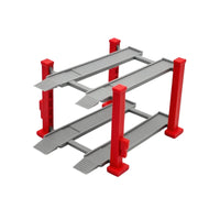 3D-Printed Double-Layer Car Display Rack 1:64 Scale Car Display Rack with Ramps Compact Parking Stand with Ramps Space-Saving for Collectors