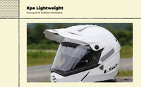 Double Visor Full-Coverage Helmet, Lightweight, Matte Black