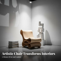 Nordic Design Upholstered ribbon Chair Minimalist aesthetic Indoor Furniture Sculptural Form Plush Upholstery for Interior Designers, Homeowners, Living Room, Balcony, studying corner, Apartment