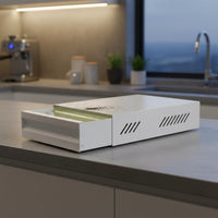 Drawer Coffee Knock Box Removable Rubber Bar Espresso Knock Box Noise Reduction