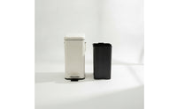 Handshands-off Pedal Trash Can with Lid Slim Trash Can with Foot Pedal Hygienic Rectangular Waste Basket Easy to Clean for Bathroom