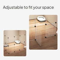 DIY Indoor Pet Barrier, Adjustable No-Drill Gate