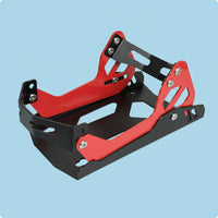 Front Wheel Chock Stand Iron Vehicle Accessory Self-Locking for Hauling Vehicle