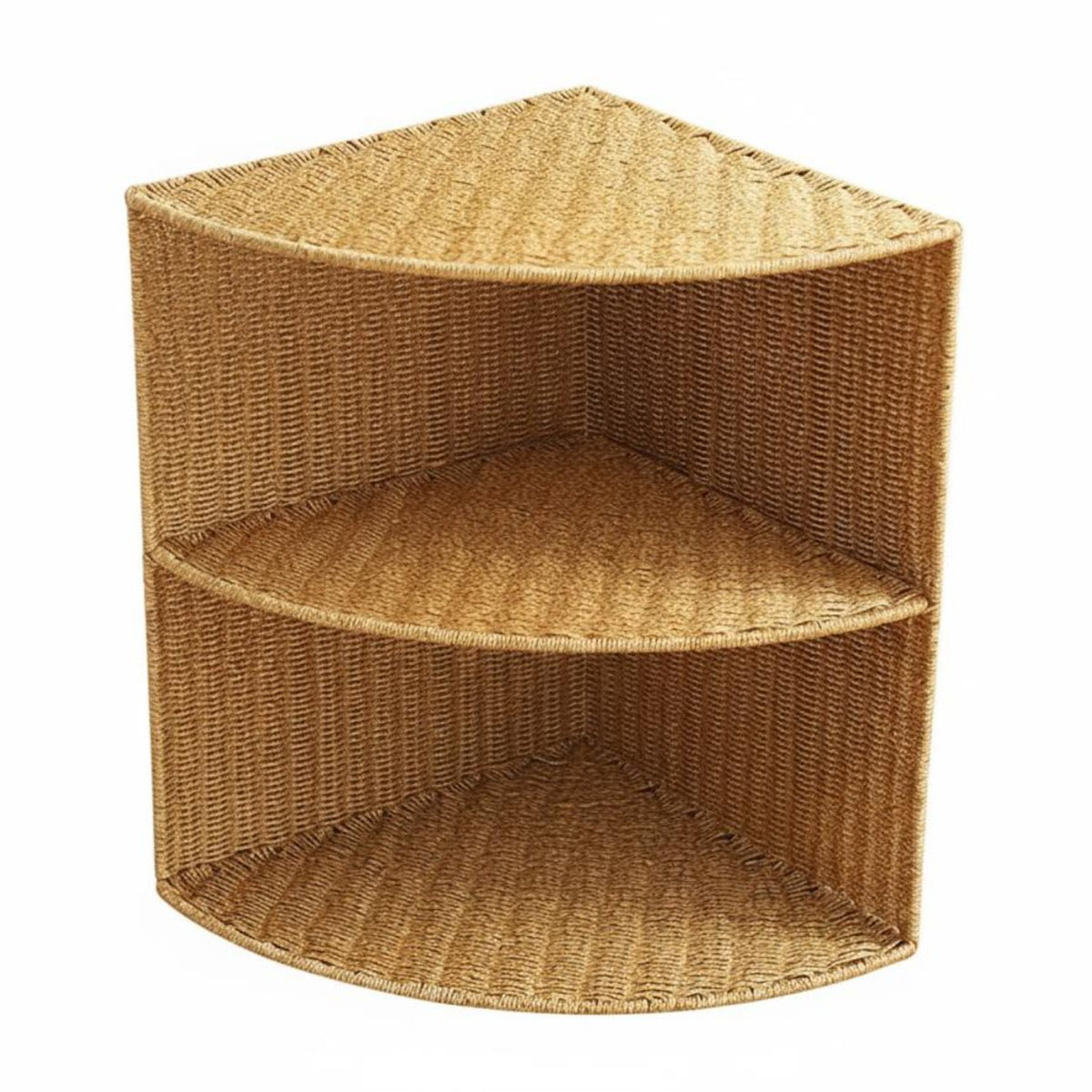 Faux Rattan Weave Storage cabinet Multitier Woven& look Storage multi-tier for Renters