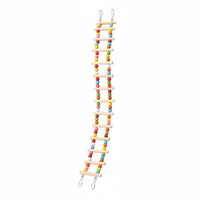 Parrot Enclosure Ladder Fir Wood Wooden Avian Ladder Hanging Hangers
