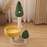 Cat Tree Bed Scratcher Tower for Climbing and Play