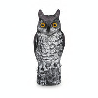 Owl Garden Ornament Textured Outdoor Decor Weatherproof for Pond