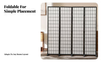 Foldable Design Japanese Shoji Divider Freestanding Multi-Panel Shoji Screen Space-Saving Folding Partition Creates Privacy for Apartment Dwellers, Homeowners, Awayice Workers, Entryway, Living Room, Bedroom, Photo Studio