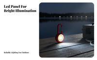 Mini Carabiner Torch High Brightness LED Keychain Flashlight Lightweight Portable Torch for Hikers, Pet Owners, Outdoor, Camping, Emergencies
