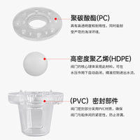 船用排水阀塞 防回流排水口盖  甲板地板排水孔透明止回阀