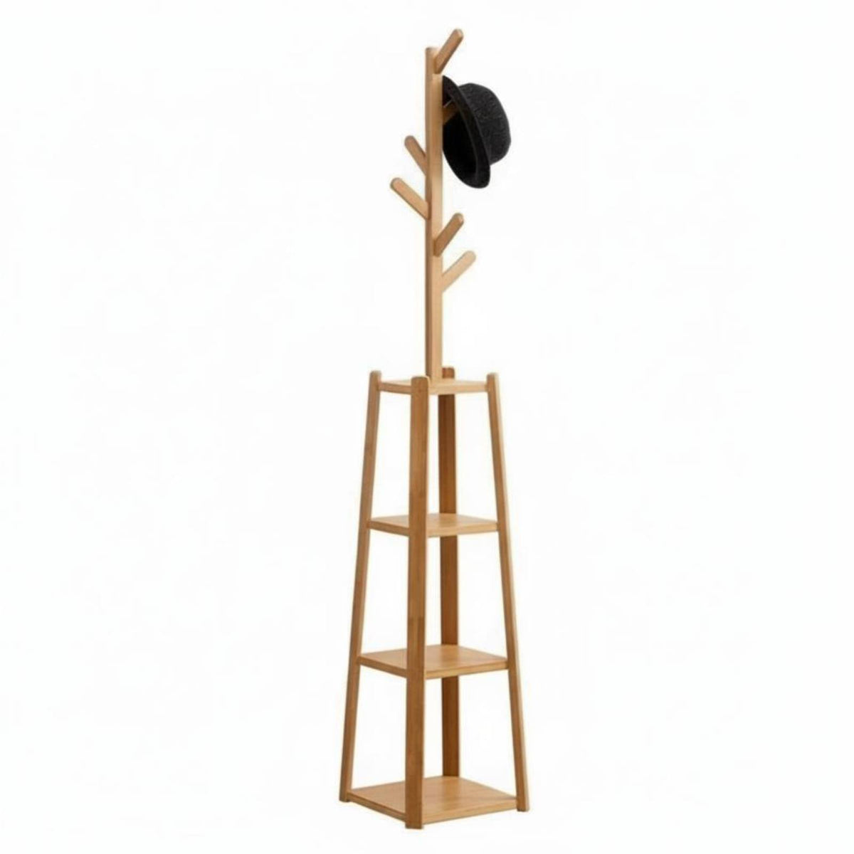 Freestanding Coat Tree Space-Saving Treedesign Coat Rack Stable Base for Bedroom