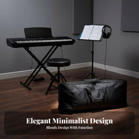 61 Key Electronic Keyboard Case Thickened Padding 61 Key Keyboard Case Electronic Piano Backpack Waterproof Padded Piano Gig Bag