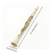 Clarinet with Hard Case Resin   Clarinet 17-Key Woodwind for Lessons, Practice Rooms
