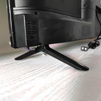 Plastic TV Stand Base with Screws, Fits 24-43 Inch TVs, Black, Separate Packaging