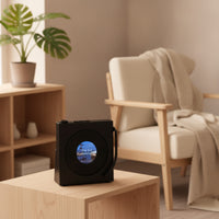 Mini Speaker with Screen Wireless Speaker with Clock Compact Device Portable for Students, Nightstand