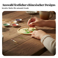 新年掐丝珐琅画手工diy材料包杯垫非遗初学者团建活动社区沙龙