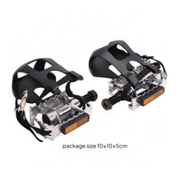 Adjustable Straps Toe Cage Pedals Side Reflectors Toe Cage Pedal Serrated Surface Strap Pedals Textured Grip