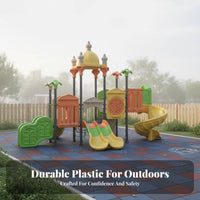 Castle Theme Play Structure Design Playground Slide Combination Sturdy Construction Kids Climbing Structure for Children, Young Children, School, Park