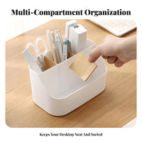 Rectangular Organizer Box, Multi-Functional Desktop Storage, Compartment Design, Large Capacity