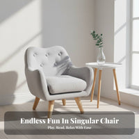 Armless Foam Lounger Soft and Comfortable young child Seat Safe Rounded Corners