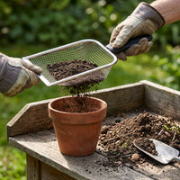 Garden Soil Sieve with Handle for Composting and Planting