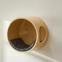 Space-Saving Wall Cat Bed, Cat Climbing Frame, Cat Scratcher, Cat Toy