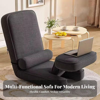 Adjustable Floor Lounger Foldable Chaise Lounge Ergonomic Design for Students