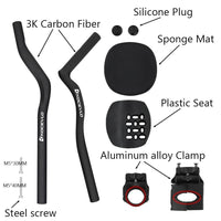 Carbon Fiber Triathlon TT Aero Handlebar with Extensions