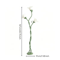 Flower Floor Lamp Curved Flower Standing Lamp Sculptural Decorative for Living Room, Bedroom