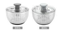 Multifunctional Manual Vegetable and Fruit Salad Spinner with Press, Plastic, 6L