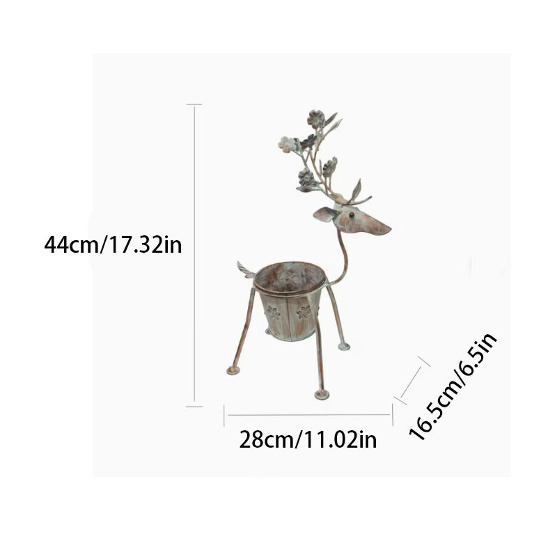 Antique Deer Pot