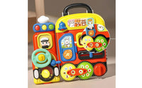 Travel Busy Board with Handle Portable Child-Centered Busy Board Interactive Sensory Toy Fine Motor Skills for Playroom