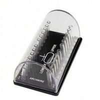 Orthodontic Archwire Organizer Box Oral Health Arch Wire Holder with Lid Labeled