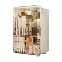 Desktop Vanity Case with Drawers Large Capacity Multi-Compartment Cosmetic Case