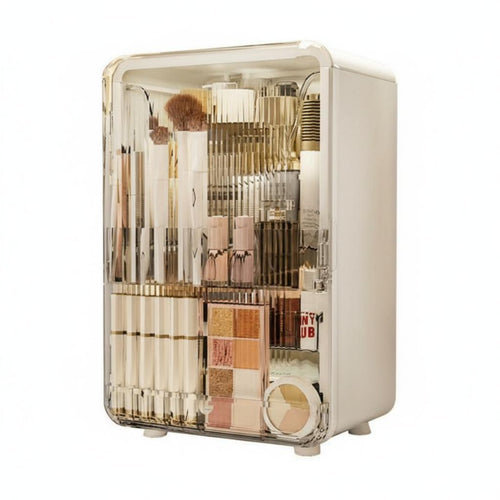 Desktop Vanity Case with Drawers Transparent Lid Makeup holder long-lasting for Adults