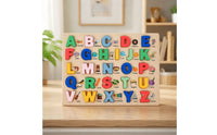 Educational Inset Puzzle Early-Learning Wooden Puzzle Easy-to-Grasp Sorting Board Smooth for Homeschooling