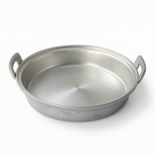 Flat Bottom Frying Pan Handmade Frying Pan with Loop Handles Easy to Clean