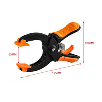 Duty Carpentry Clamp Micro-Adjustment Locking Ratchet C-Clamp Non-Marring Pads Clamping Tool for Garage