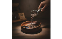Coffee Bean Weighing Tray Walnut Wooden Scale with LED Display Digital for Baristas, Coffee Prep